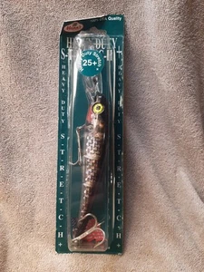 Mann's Textured Stretch 25+ Trolling Lure 2 Oz 8" BLACK BACK MYLAR SDRB687-2M - Picture 1 of 4