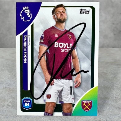 Niclas Fullkrug (West Ham United) Signed Auto Card Topps Premier League 2026 - Image 1 of 2
