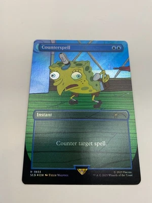 Rainbow Foil - Counterspell SLD 1933 MTG Spongebob Secret Lair - 1 - Image 1 of 2