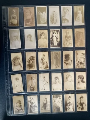 cigarette cards Duke actresses 30 cards 1890s - Image 1 of 3