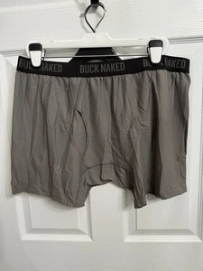 Duluth Trading Co. Men's Buck Naked Boxer Briefs Graphite Gray 2XL NWOT - Picture 1 of 3