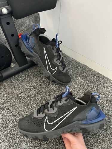 Nike react vision nero blu UK 11 ottime condizioni