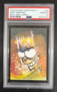 1994 Skybox The Simpsons Arty Art #A2 Bart Simpson PSA 10 **POP 15** - Picture 1 of 2