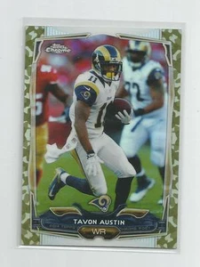 2014 Topps Chrome TAVON AUSTIN Camo Refractor 352/499 - Picture 1 of 1