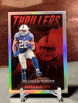 Jonathan Taylor 2022 Rookies & Stars Thrillers Holo #TH-12 Free Shipping - Image 1 of 2