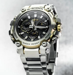 Casio G-Shock MTG-B3000D-1A9DR Solar Bluetooth Funk Metall Uhr Gold Akzent - Bild 1 von 9