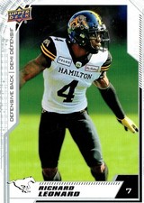 2020 Upper Deck CFL BASE SINGLES  (#1--#200)  ***YOU PICK*** Finish Your Set