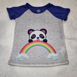 Wonder Nation XS 4/5 Purple Graphic Panda Bear Short Sleeve - Picture 1 of 4