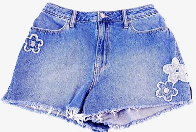 Pantalones Cortos Hollister Ultra High-Rise Vintage Relajados Mamá Juniors 7 Bordados Florales Foto 1 de 4