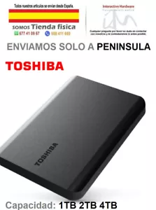 Disco Duro Externo Toshiba Canvio Basics 2.5"/ USB 3.2 1TB 2TB 4TB - Imagen 1 de 5