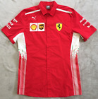 Puma Ferrari F1 Team Motorsport Red Formula One 1 Pit Crew Racing Shirt size L