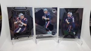 Mac Jones 3 Card Rookie Lot Select Mosaic Patriots - Picture 1 of 1