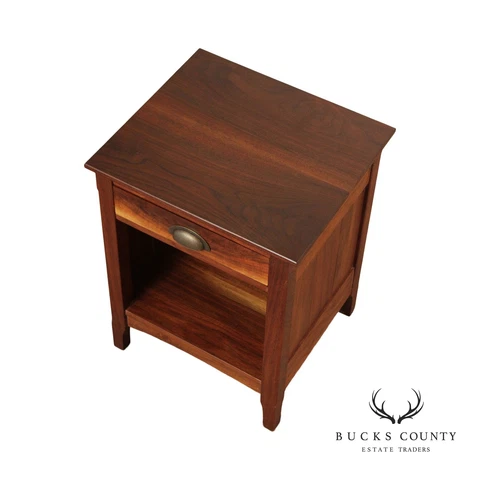 S. Arthur Giddings Handcrafted Solid Walnut Nightstand Cover