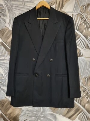 Vintage GIANNI VERSACE Double-Breasted Wool Blazer, Size 54 (XL) - Image 1 of 4
