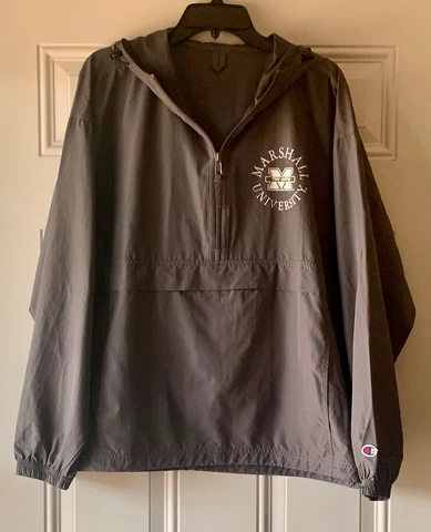 Marshall University Champion Quarter-Zip Pullover Gray L Jacket Large Cover