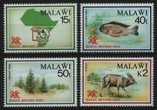 Malawi 1990 - Mi-Nr. 553-556 ** - MNH - Wildtiere / Wild animals