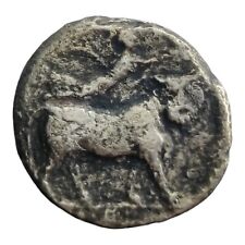 Campania Neapolis AR Silver Didrachm Nomos Coin 275-250 BC Man Headed Bull 6F