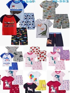 Girls / Boys 4 pc 95% cotton pajamas - Picture 1 of 31
