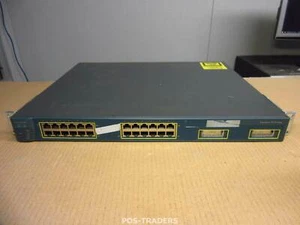 CISCO WS-C3550-24-SMI Ethernet 24x 10/100 ports + 2x 1000BASE-X Switch + EARS - Afbeelding 1 van 3