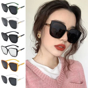 Gafas de sol grandes V de gran tamaño para damas y mujeres de diseñador marco grande retro vintage - Imagen 1 de 18