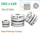 Servomotor Flexible Shaft Couplings Aluminium D82 Single Diaphragm CNC Coupler