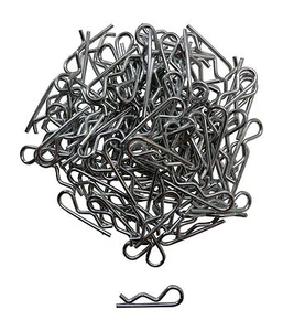 Apex RC Products 1/10 Large RC Galvanized Steel Body Clips - 100pcs #4027 - Picture 1 of 4