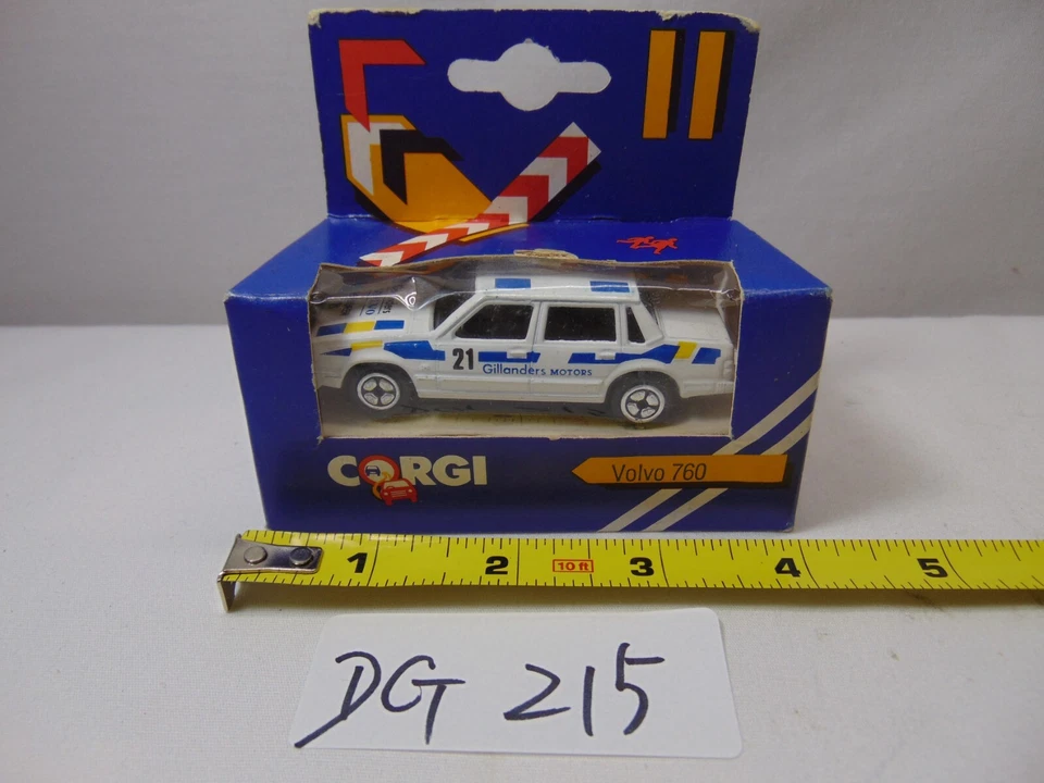 Coche diecast vintage Corgi Toys NOS IOB 1984 J83 Volvo 760 Gillanders Motors Foto 1 de 3