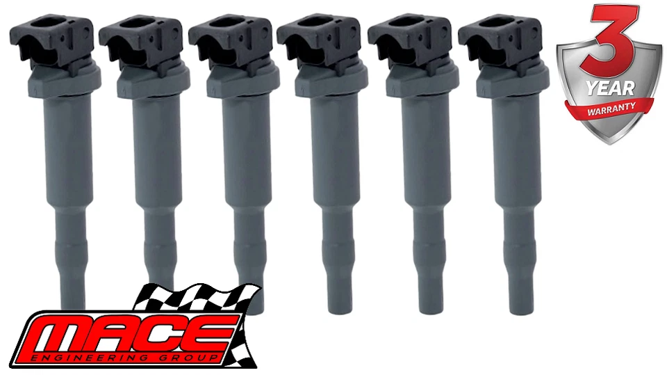 6 X MACE STANDARD REPLACEMENT IGNITION COIL FOR BMW 5 SERIES 523I N52B25A 2.5 I6 - image 1 of 1