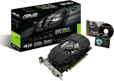 Asus GeForce GTX 1050 Ti 4GB Phoenix Fan Edition PH-GTX1050TI-4G Graphic Card - Image 1 of 4