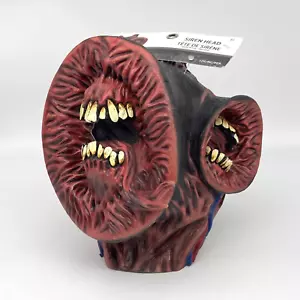 Gruseliger Sirenenkopf Latex Maske Kostüm Horror Cosplay Erwachsene Einheitsgröße - NEU - Bild 1 von 5