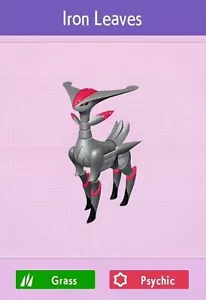 ☆ Shiny Iron Leaves 6 IVS Unreleased Shiny | Pokemon Scarlet and Violet ☆ - Bild 1 von 3