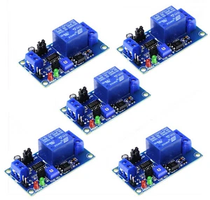 5 piezas relé 12V DC relé de tiempo relé de retardo temporizador de retardo ajustable - Imagen 1 de 2