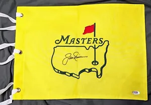 Jack Nicklaus PSA Autógrafo Firmado Augusta Masters Bandera - Imagen 1 de 4