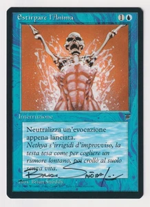 Signed Italian Remove Soul LP Legends Artist Brian Snoddy 1995 WOTC MTG Magic! - Picture 1 of 2