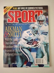 Dallas Cowboys Troy Aikman & Emitt Smith July 1994 Sport Magazine - Picture 1 of 1