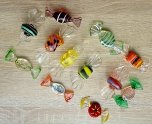 12 Murano decorative glass candy sweets - EXCELLENT CONDITION - Picture 1 of 3