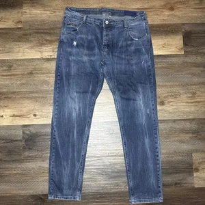 Pantalones de mezclilla azules para hombre DIESEL INDUSTRY talla 36 hechos en ITALIA vintage con botones - Imagen 1 de 8