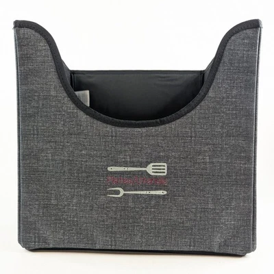Thirty-One Gifts Your Way Easy Grab Bin Charcoal Crosshatch Storage Tote - NEW - Image 1 of 4