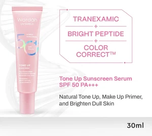 Wardah Protezione UV Tinta Tono Up Protezione Solare SPF 50+ PA+++ Illumina Macchie Scure 30ml - Foto 1 di 10