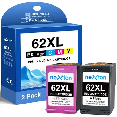 62XL Druckerpatronen für HP 62 Envy 7640 5540 5640 5544 5545 5548 5646 für HP 62 - Bild 1 von 4