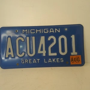 Michigan 2007 Auto Nummernschild Oldtimer Man Cave ACU4201 Wanddeko Sammler - Bild 1 von 6