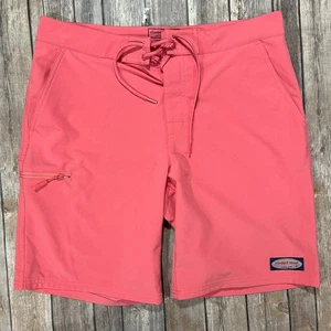 Vineyard Vines Performance Board Badeshorts 32 x 9 Herren rot Stretch Hybrid - Bild 1 von 8