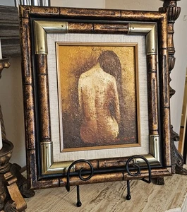 Original Edward Barton (American 1926- 2012 ) Oil on Canvas Painting  Nude Woman - Picture 1 of 13