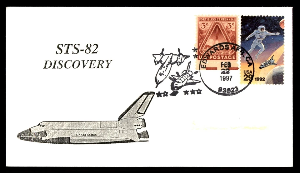 Mayfairstamps US Space 1997 California STS 82 discovery Cover aau_69321 - Image 1 of 2