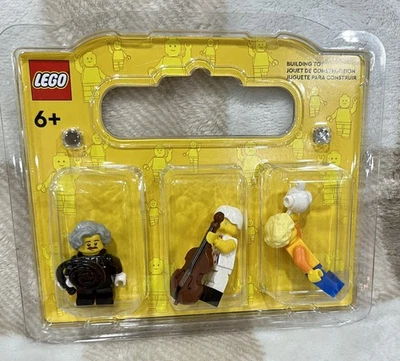 3 Lego Building Toy Mini Figures #852766 New Cello Tea Pot ￼ Whip - Image 1 of 4