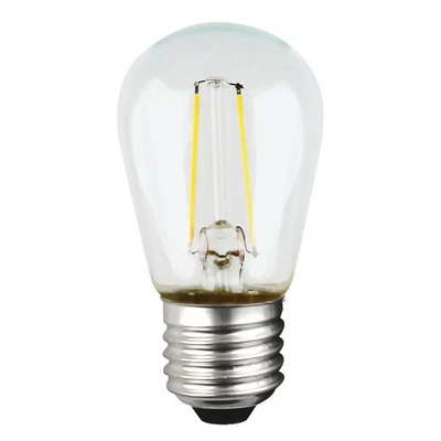 1 Watt LED - S14 - Clear - Medium base - 2700K - 120 Volt - 12-Pack - Image 1 of 4
