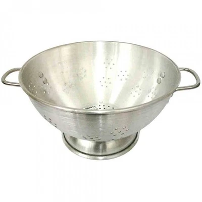 Heavy Duty Catering Colander Aluminium  Strainer With Handles Sieve strong - Image 1 of 2