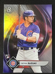 Tarjeta de béisbol 2022 Bowman Platinum #75 Seiya Suzuki Chicago Cubs - Imagen 1 de 2