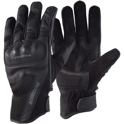 Motorrad Handschuhe 10 - Modeka Sonora Sommer Leder - schwarz - Bild 1 von 3