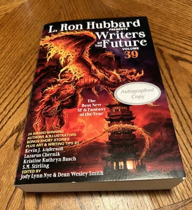 *AUTOGRAPHED/SIGNED* L Ron Hubbard Presents Writers of the Future 39 - BRAND NEW - Picture 1 of 24